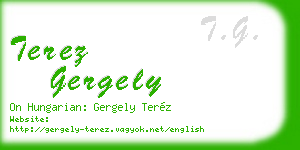 terez gergely business card